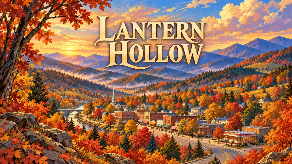 Lantern Hollow original illustrated title artwork